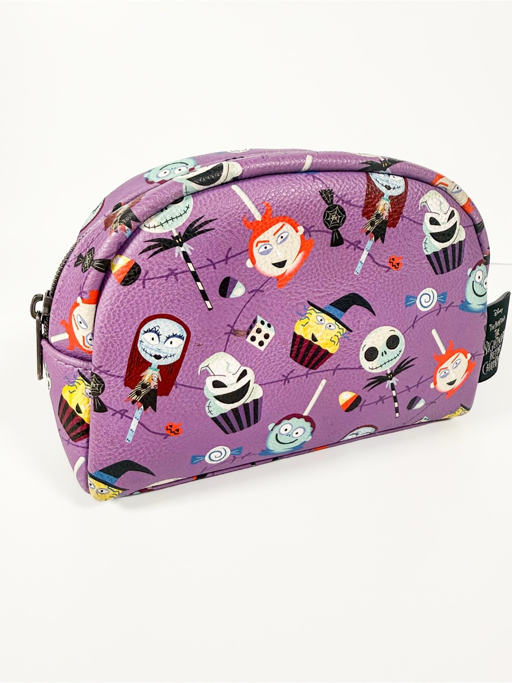 Disney Loungefly Nightmare Before Christmas Purple Character Makeup Bag
